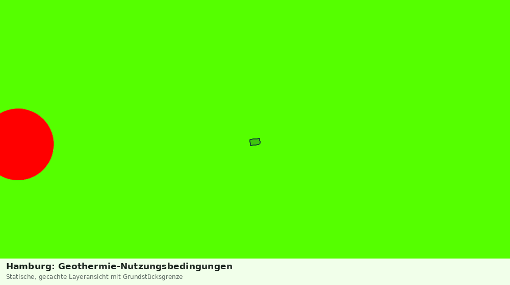 Statische Kartenansicht: Hamburg: Geothermie-Nutzungsbedingungen