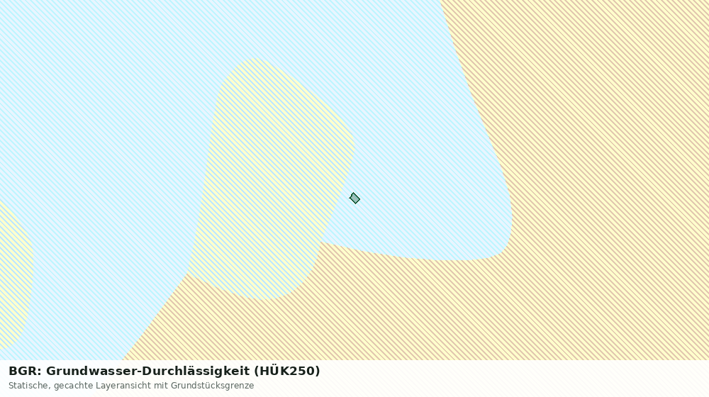 Statische Kartenansicht: BGR: Grundwasser-Durchlässigkeit (HÜK250)