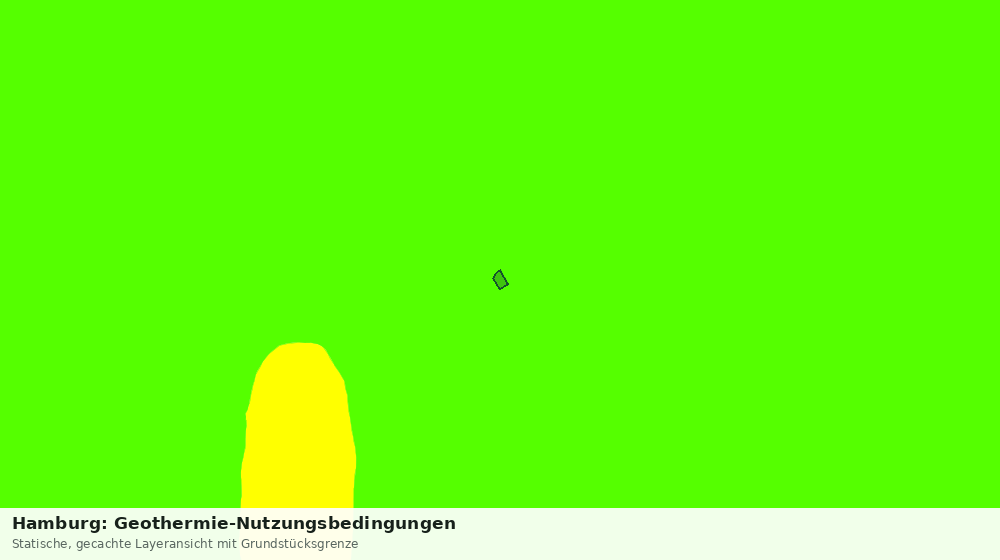 Statische Kartenansicht: Hamburg: Geothermie-Nutzungsbedingungen