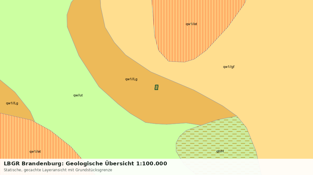 Statische Kartenansicht: LBGR Brandenburg: Geologische Übersicht 1:100.000
