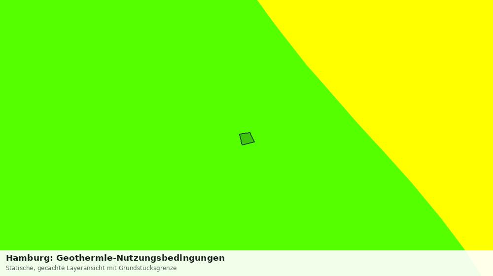 Statische Kartenansicht: Hamburg: Geothermie-Nutzungsbedingungen