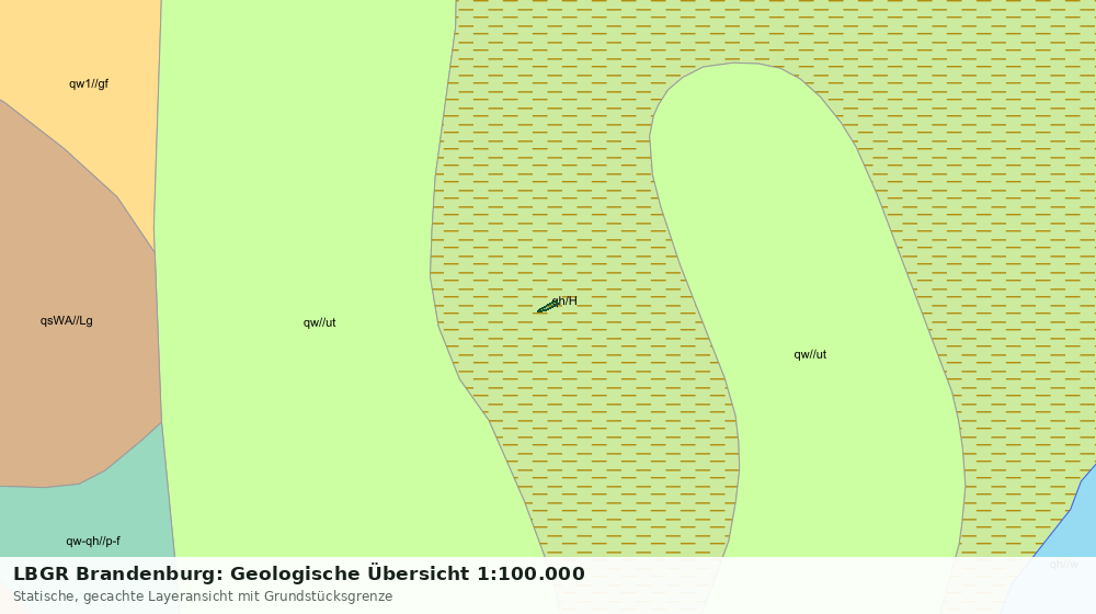 Statische Kartenansicht: LBGR Brandenburg: Geologische Übersicht 1:100.000