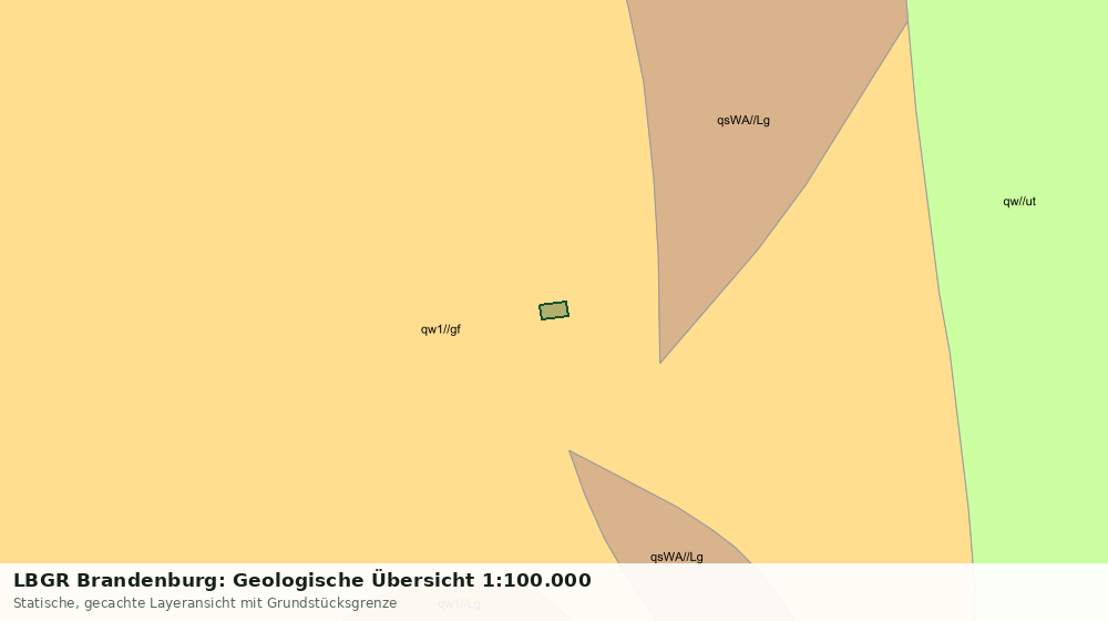Statische Kartenansicht: LBGR Brandenburg: Geologische Übersicht 1:100.000