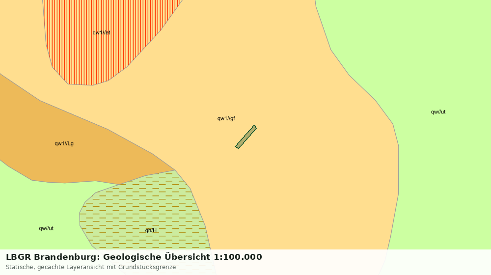 Statische Kartenansicht: LBGR Brandenburg: Geologische Übersicht 1:100.000