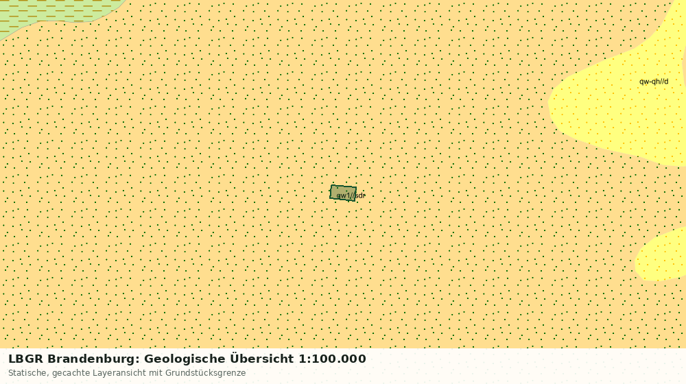Statische Kartenansicht: LBGR Brandenburg: Geologische Übersicht 1:100.000