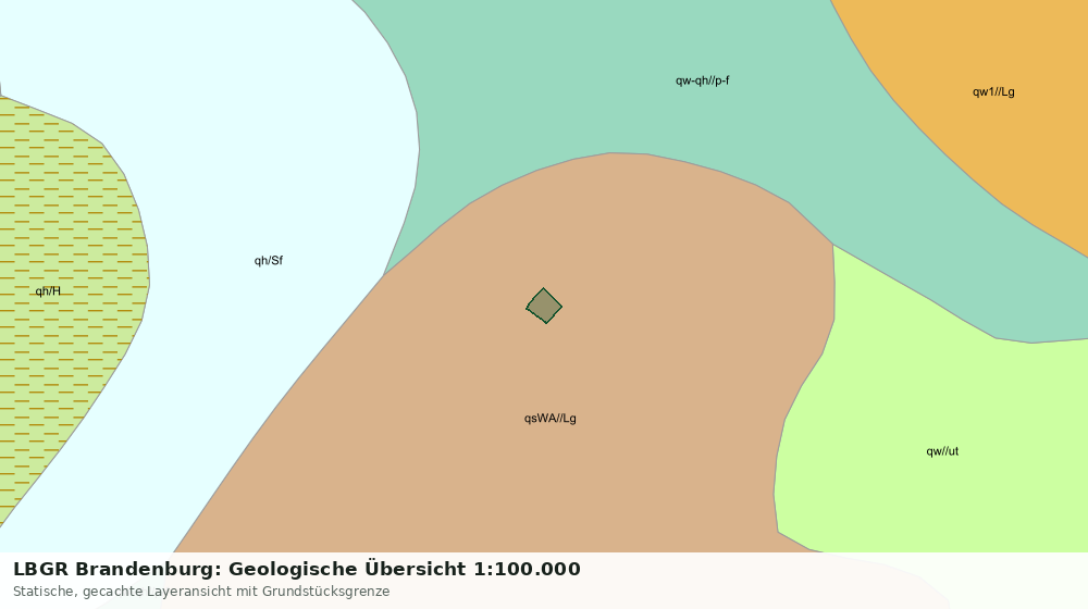 Statische Kartenansicht: LBGR Brandenburg: Geologische Übersicht 1:100.000