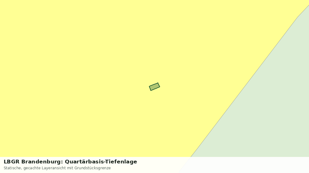 Statische Kartenansicht: LBGR Brandenburg: Quartärbasis-Tiefenlage