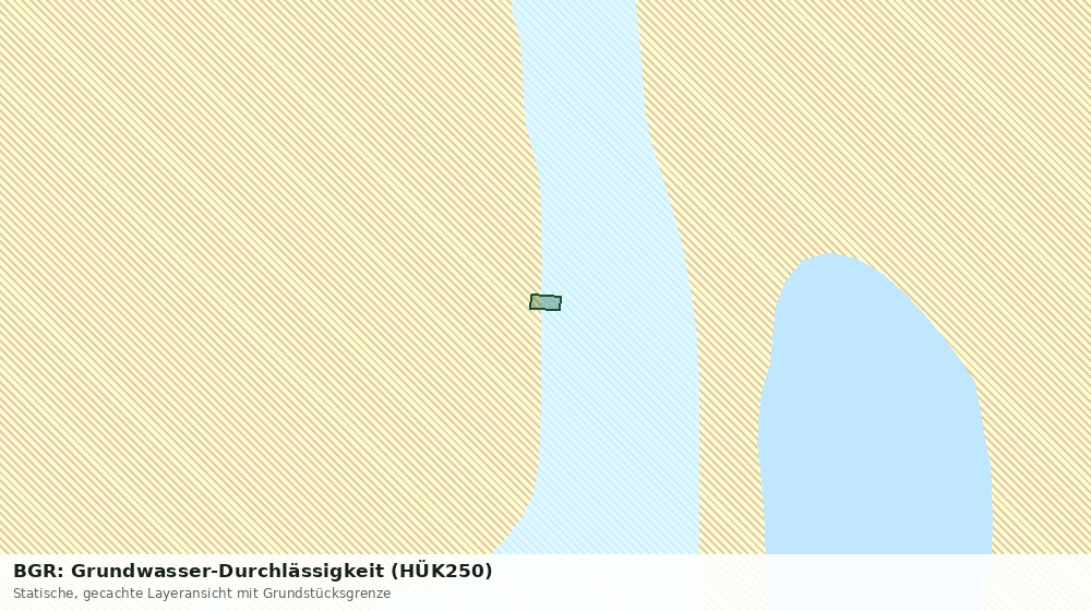 Statische Kartenansicht: BGR: Grundwasser-Durchlässigkeit (HÜK250)