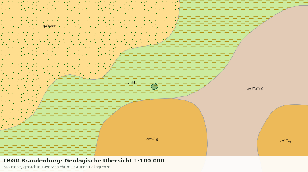 Statische Kartenansicht: LBGR Brandenburg: Geologische Übersicht 1:100.000