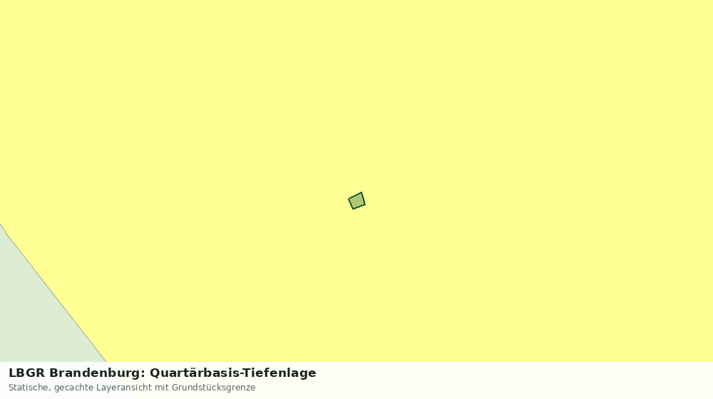 Statische Kartenansicht: LBGR Brandenburg: Quartärbasis-Tiefenlage