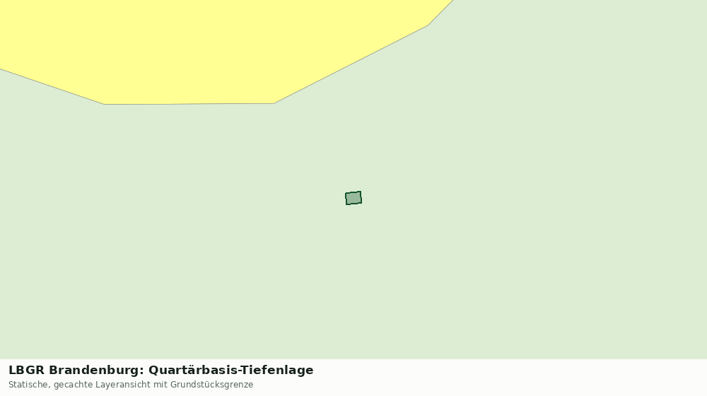 Statische Kartenansicht: LBGR Brandenburg: Quartärbasis-Tiefenlage