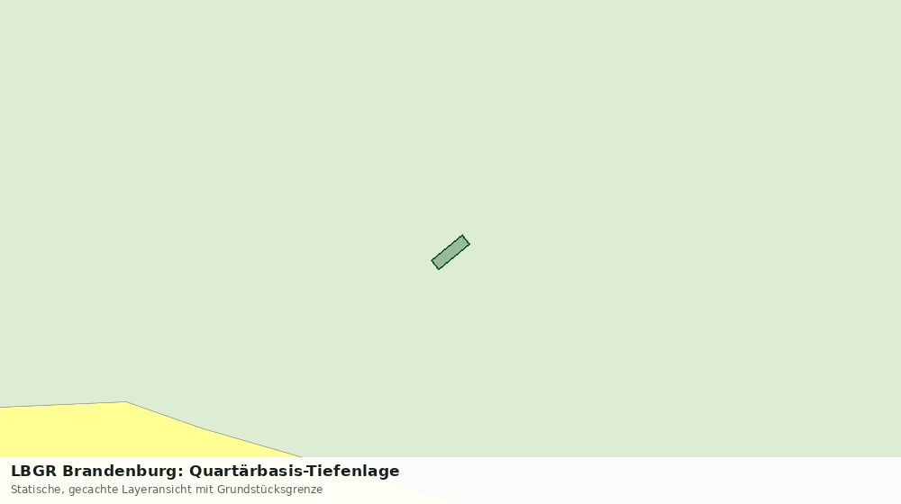 Statische Kartenansicht: LBGR Brandenburg: Quartärbasis-Tiefenlage