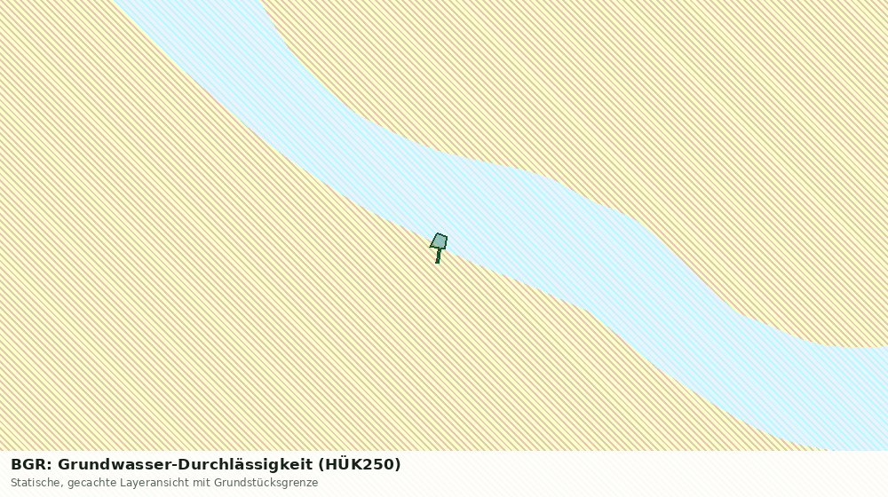 Statische Kartenansicht: BGR: Grundwasser-Durchlässigkeit (HÜK250)