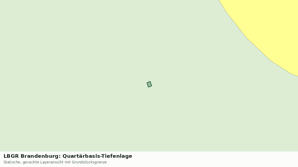 Statische Kartenansicht: LBGR Brandenburg: Quartärbasis-Tiefenlage