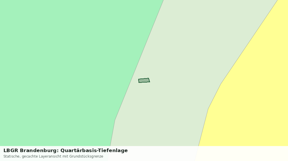 Statische Kartenansicht: LBGR Brandenburg: Quartärbasis-Tiefenlage