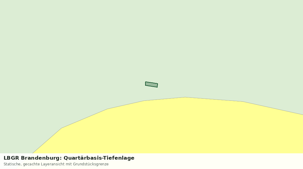 Statische Kartenansicht: LBGR Brandenburg: Quartärbasis-Tiefenlage