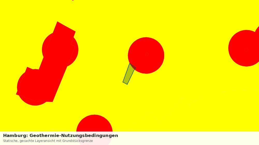 Statische Kartenansicht: Hamburg: Geothermie-Nutzungsbedingungen