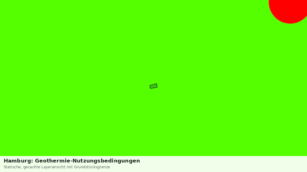 Statische Kartenansicht: Hamburg: Geothermie-Nutzungsbedingungen