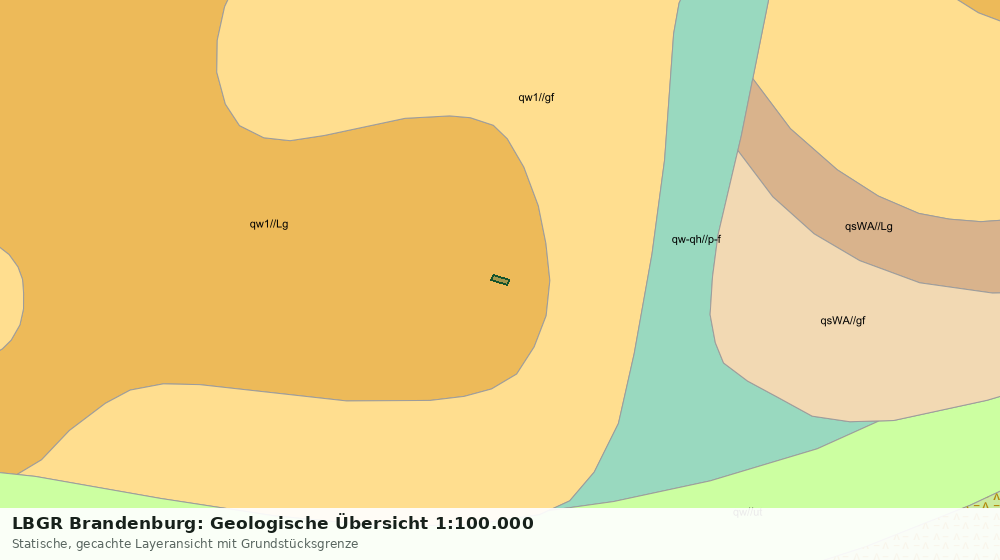 Statische Kartenansicht: LBGR Brandenburg: Geologische Übersicht 1:100.000