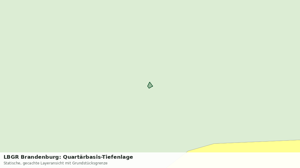 Statische Kartenansicht: LBGR Brandenburg: Quartärbasis-Tiefenlage