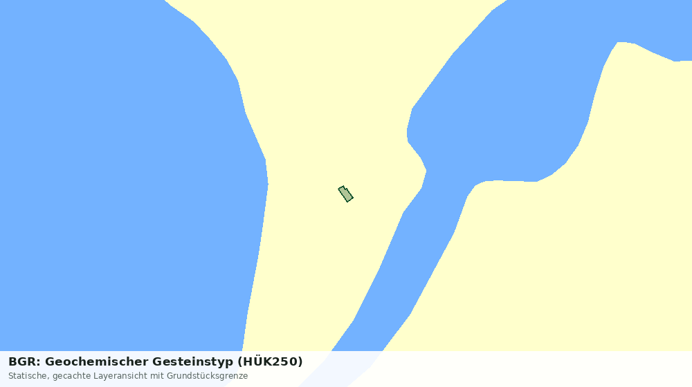 Statische Kartenansicht: BGR: Geochemischer Gesteinstyp (HÜK250)