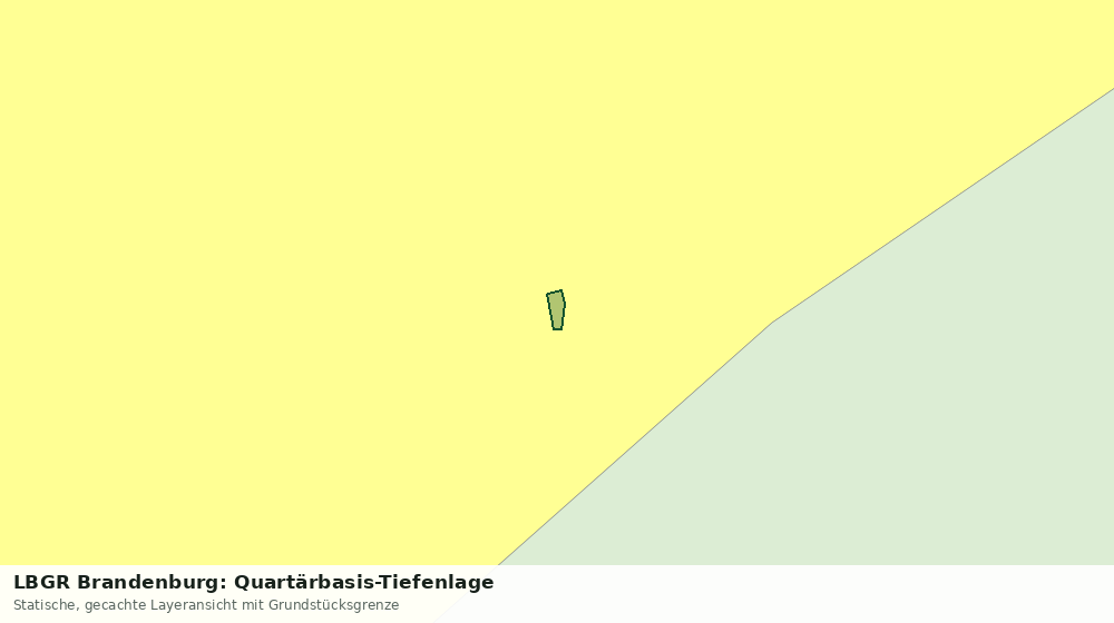 Statische Kartenansicht: LBGR Brandenburg: Quartärbasis-Tiefenlage