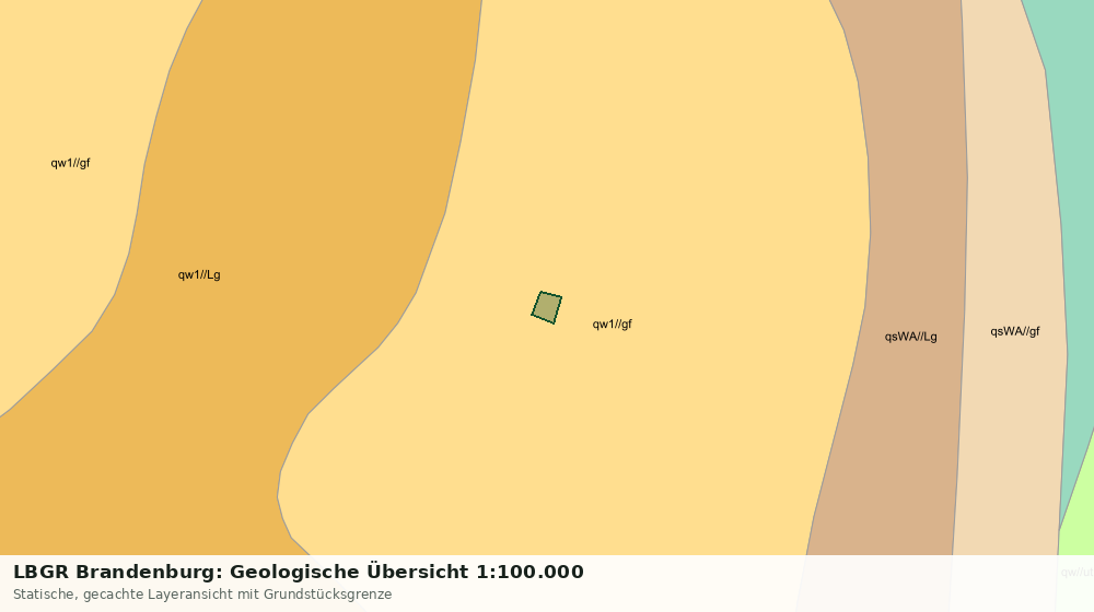 Statische Kartenansicht: LBGR Brandenburg: Geologische Übersicht 1:100.000
