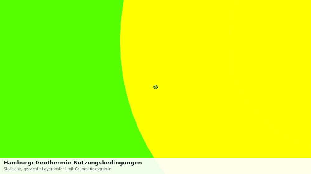Statische Kartenansicht: Hamburg: Geothermie-Nutzungsbedingungen