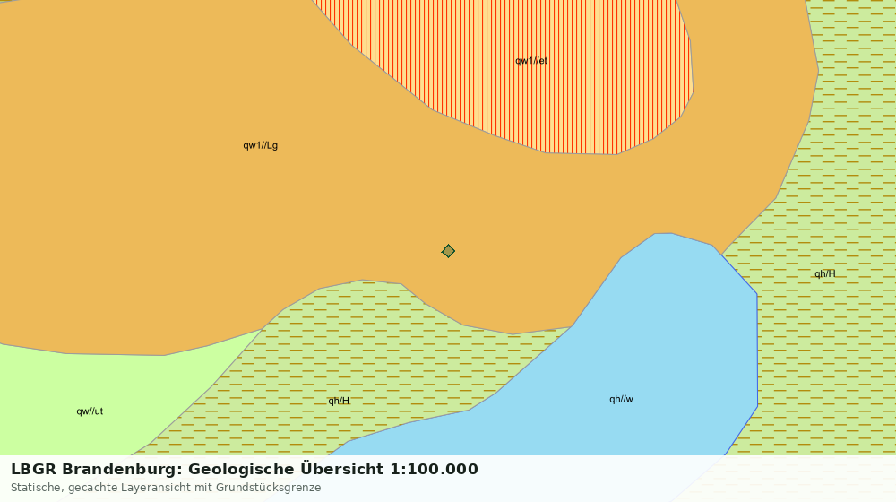 Statische Kartenansicht: LBGR Brandenburg: Geologische Übersicht 1:100.000