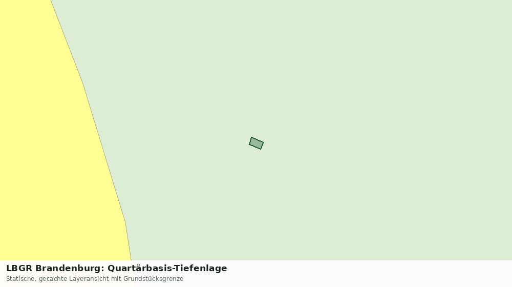Statische Kartenansicht: LBGR Brandenburg: Quartärbasis-Tiefenlage