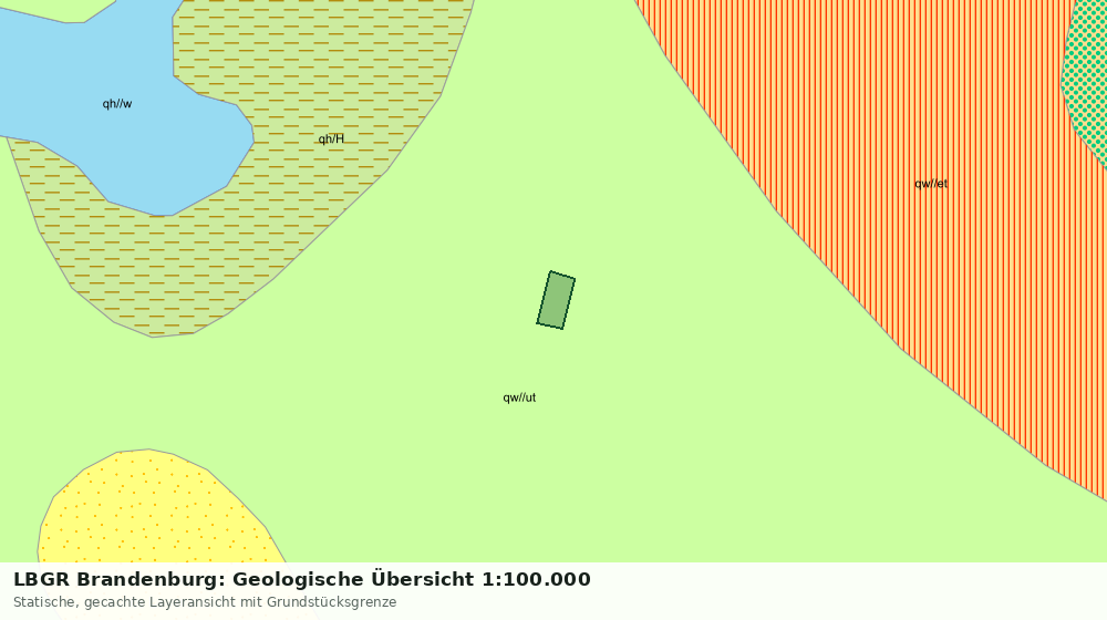 Statische Kartenansicht: LBGR Brandenburg: Geologische Übersicht 1:100.000