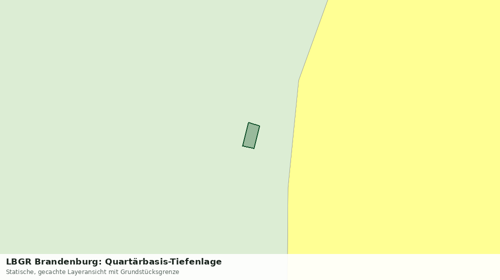 Statische Kartenansicht: LBGR Brandenburg: Quartärbasis-Tiefenlage
