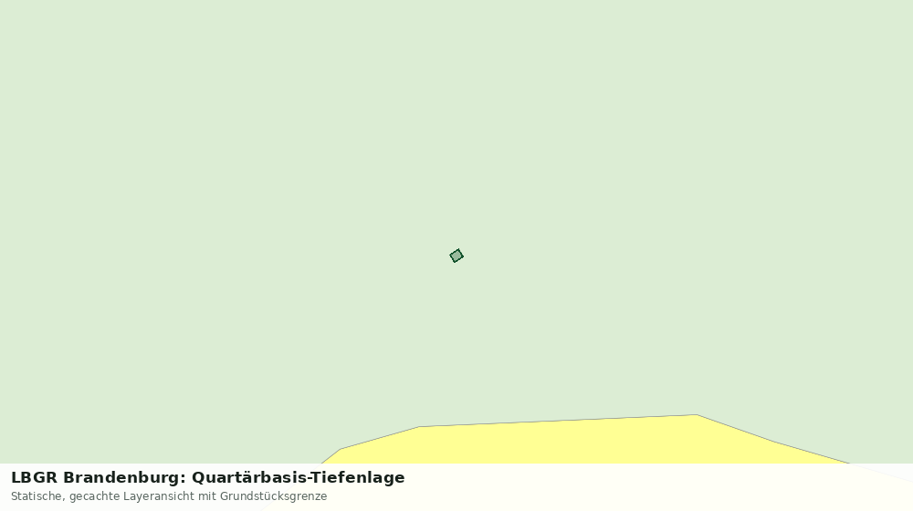 Statische Kartenansicht: LBGR Brandenburg: Quartärbasis-Tiefenlage