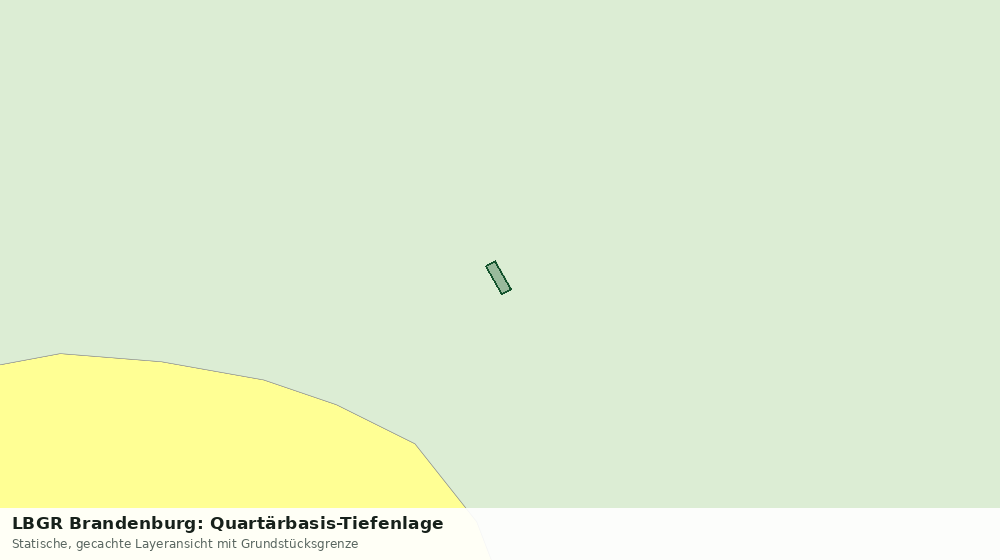 Statische Kartenansicht: LBGR Brandenburg: Quartärbasis-Tiefenlage