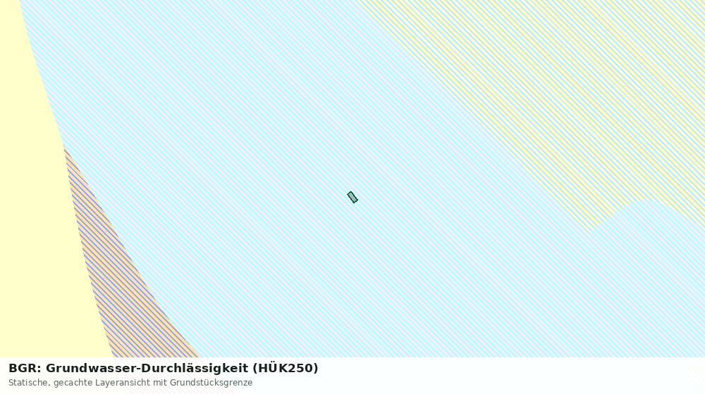 Statische Kartenansicht: BGR: Grundwasser-Durchlässigkeit (HÜK250)
