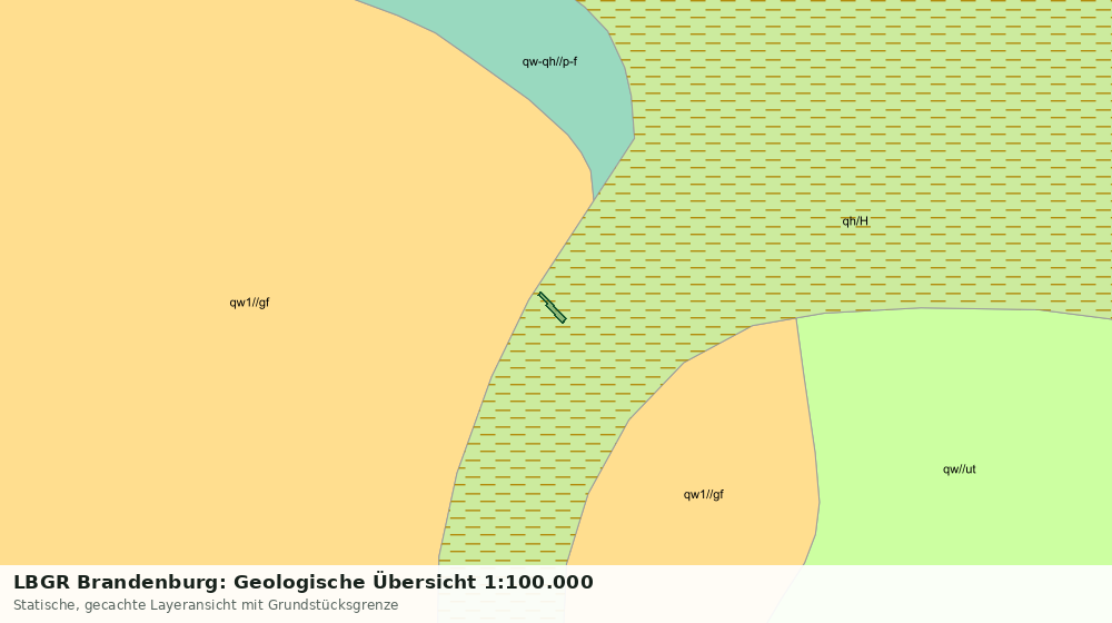 Statische Kartenansicht: LBGR Brandenburg: Geologische Übersicht 1:100.000