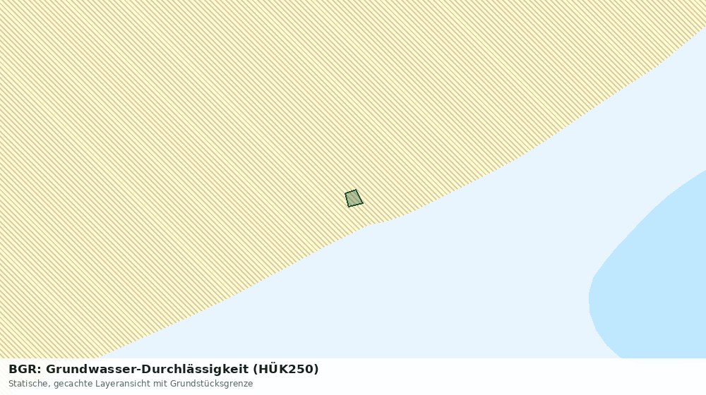 Statische Kartenansicht: BGR: Grundwasser-Durchlässigkeit (HÜK250)