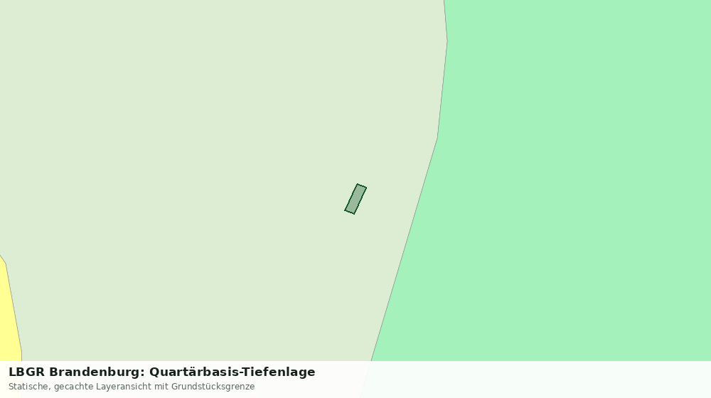 Statische Kartenansicht: LBGR Brandenburg: Quartärbasis-Tiefenlage