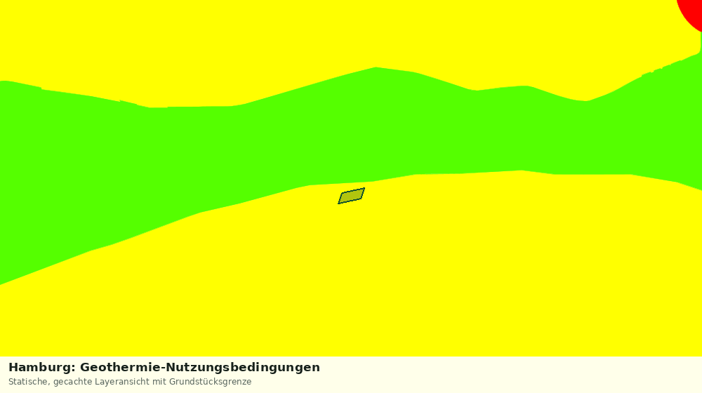 Statische Kartenansicht: Hamburg: Geothermie-Nutzungsbedingungen