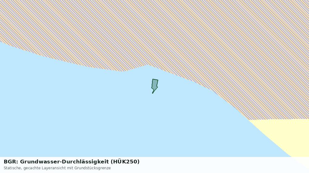 Statische Kartenansicht: BGR: Grundwasser-Durchlässigkeit (HÜK250)