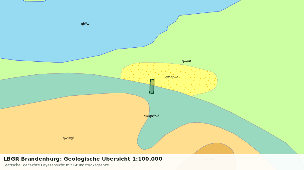 Statische Kartenansicht: LBGR Brandenburg: Geologische Übersicht 1:100.000