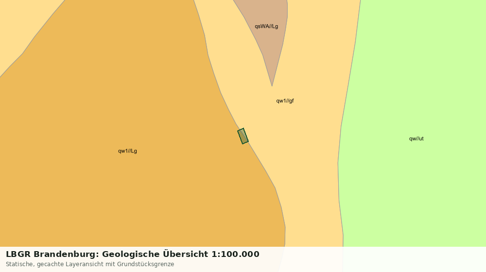 Statische Kartenansicht: LBGR Brandenburg: Geologische Übersicht 1:100.000