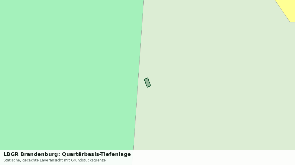 Statische Kartenansicht: LBGR Brandenburg: Quartärbasis-Tiefenlage