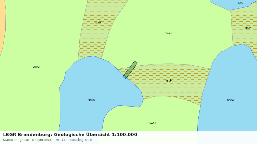 Statische Kartenansicht: LBGR Brandenburg: Geologische Übersicht 1:100.000