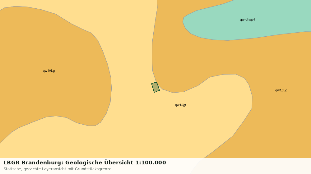 Statische Kartenansicht: LBGR Brandenburg: Geologische Übersicht 1:100.000