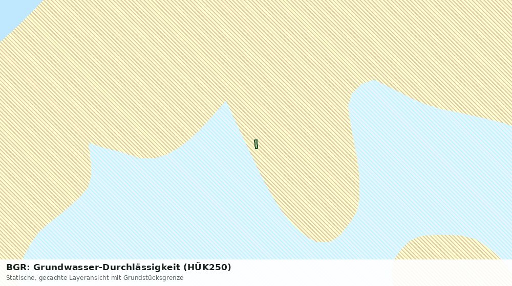 Statische Kartenansicht: BGR: Grundwasser-Durchlässigkeit (HÜK250)