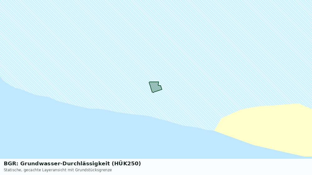 Statische Kartenansicht: BGR: Grundwasser-Durchlässigkeit (HÜK250)