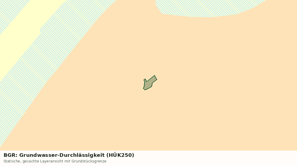 Statische Kartenansicht: BGR: Grundwasser-Durchlässigkeit (HÜK250)