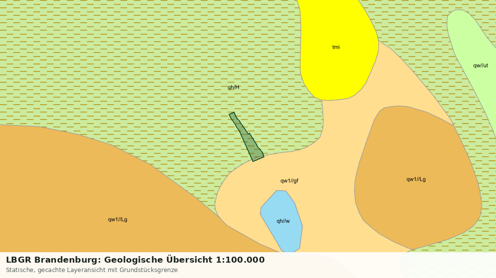 Statische Kartenansicht: LBGR Brandenburg: Geologische Übersicht 1:100.000