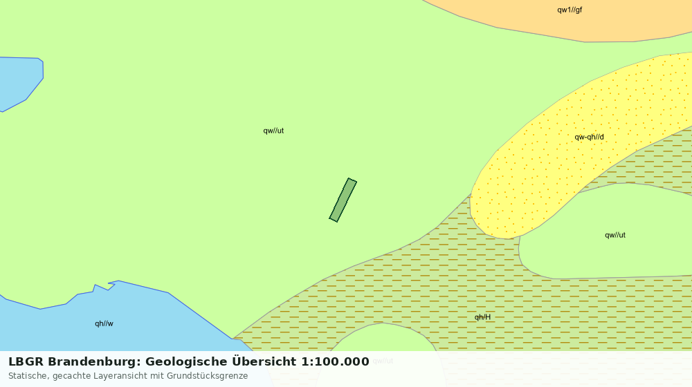Statische Kartenansicht: LBGR Brandenburg: Geologische Übersicht 1:100.000